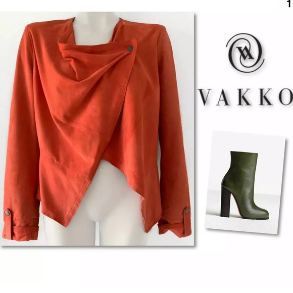 Vakko Jackets & Blazers - VAKKO NEW YORK SUEDE LEATHER RUNWAY JACKET SZ L Vakko Jackets & Blazers - VAKKO NEW YORK SUEDE LEATHER RUNWAY JACKET SZ L